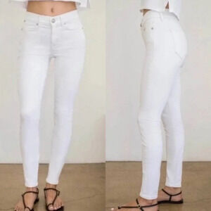 AYR The Chiller Skinny Jean Zinc Wash White Denim Contemporary Casual Women’s 30